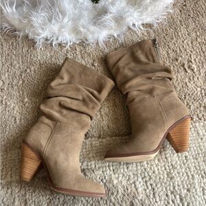 Chinese Laundry Tan Heeled Boots